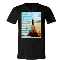 Unisex V-Neck Jersey Tee