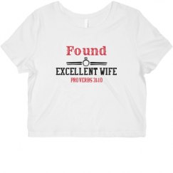 Ladies Slim Fit Crop Top Tee