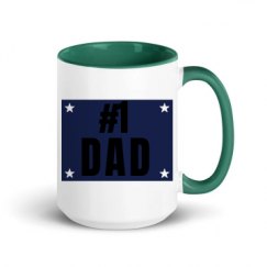 15oz Ceramic Mug with Color Inside