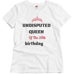 Undisputed queen of the birthday