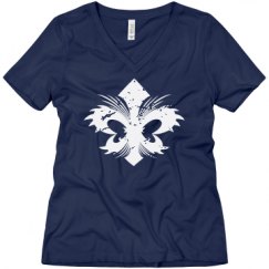 Ladies Relaxed Fit V-Neck Tee