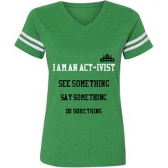 Ladies Relaxed Fit Vintage Sports Tee