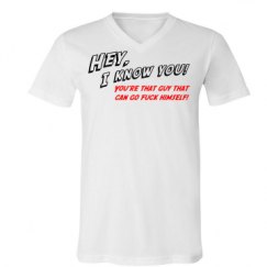 Unisex V-Neck Jersey Tee