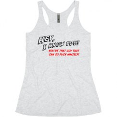 Ladies Slim Fit Super Soft Racerback Triblend Tank