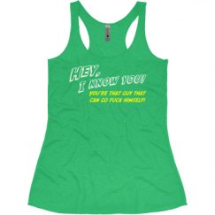 Ladies Slim Fit Super Soft Racerback Triblend Tank