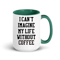 15oz Ceramic Mug with Color Inside