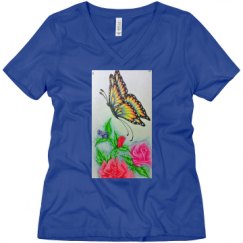 Ladies Relaxed Fit V-Neck Tee