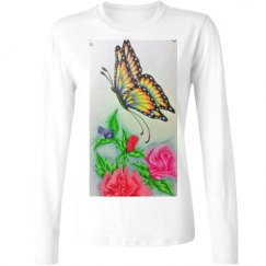 Ladies Relaxed Fit Basic Long Sleeve Tee