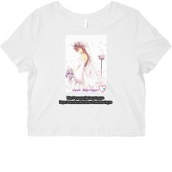 Ladies Slim Fit Crop Top Tee