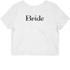 Ladies Slim Fit Crop Top Tee