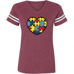 Ladies Relaxed Fit Vintage Sports Tee