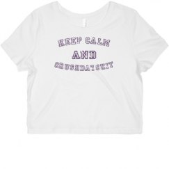 Ladies Slim Fit Crop Top Tee