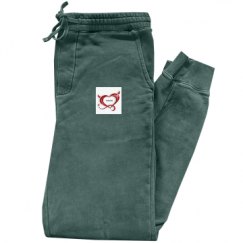 Pigment-Dyed Fleece Pants