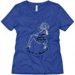 Ladies Relaxed Fit V-Neck Tee