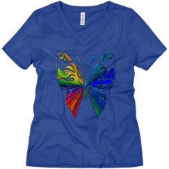 Ladies Relaxed Fit V-Neck Tee