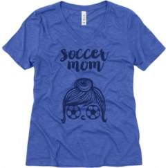 Ladies Relaxed Fit Super Soft Triblend V-Neck Tee