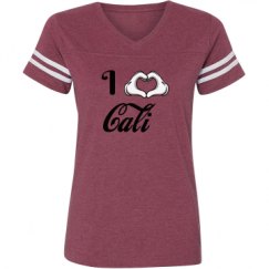 Ladies Relaxed Fit Vintage Sports Tee