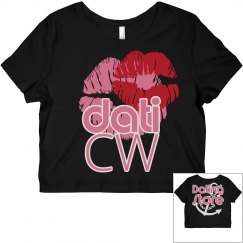 CW DATI LIPS BELLA CROPPED TSHIRT