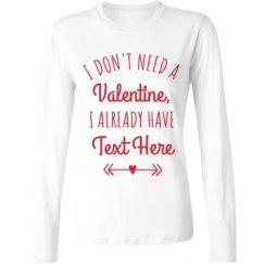 Ladies Relaxed Fit Basic Long Sleeve Tee