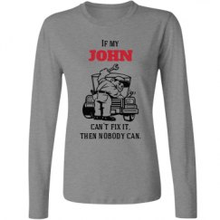 Ladies Relaxed Fit Basic Long Sleeve Tee