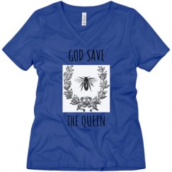 Ladies Relaxed Fit V-Neck Tee