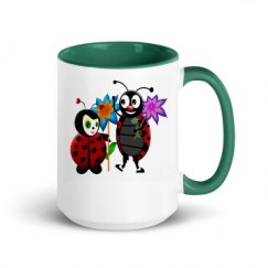 15oz Ceramic Mug with Color Inside