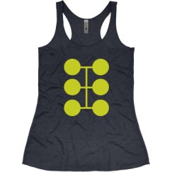 Ladies Slim Fit Super Soft Racerback Triblend Tank