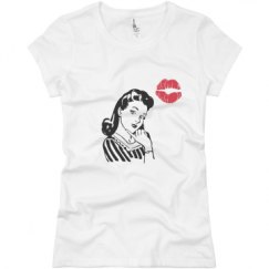 Ladies Slim Fit Basic Promo Jersey Tee