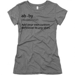 Ladies Slim Fit Super Soft Triblend Tee