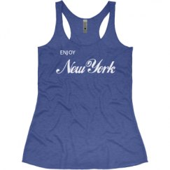 Ladies Slim Fit Super Soft Racerback Triblend Tank