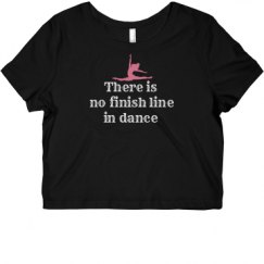 Ladies Slim Fit Crop Top Tee