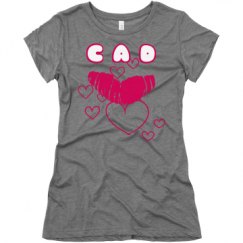 Ladies Slim Fit Super Soft Triblend Tee