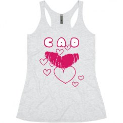 Ladies Slim Fit Super Soft Racerback Triblend Tank
