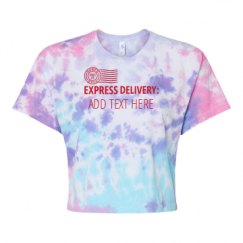 Women's Tie Dye Crop Top Tee