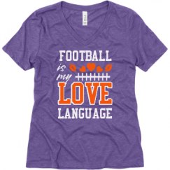 Ladies Relaxed Fit Super Soft Triblend V-Neck Tee