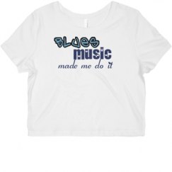 Ladies Slim Fit Crop Top Tee