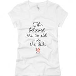 Ladies Slim Fit Basic Promo Jersey Tee