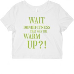 Ladies Slim Fit Crop Top Tee