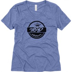 Ladies Relaxed Fit Super Soft Triblend V-Neck Tee