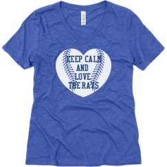 Ladies Relaxed Fit Super Soft Triblend V-Neck Tee