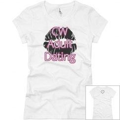 CW slimfit lips top 