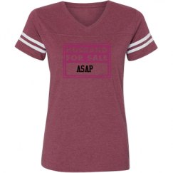 Ladies Relaxed Fit Vintage Sports Tee