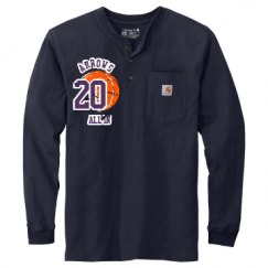 Unisex Carhartt Long Sleeve Henley Tee 