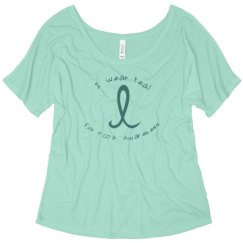 Ladies Flowy Slouchy Tee