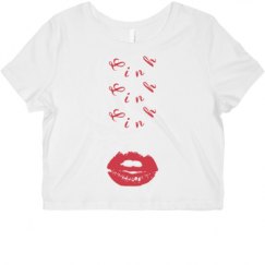 Ladies Slim Fit Crop Top Tee