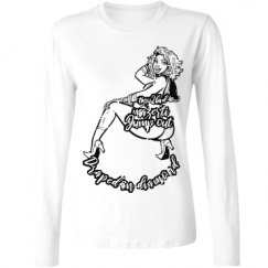 Ladies Relaxed Fit Basic Long Sleeve Tee