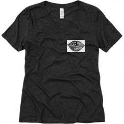 Ladies Relaxed Fit Super Soft Triblend V-Neck Tee