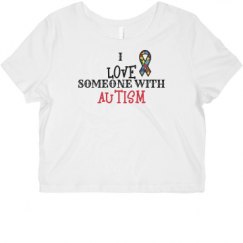 Ladies Slim Fit Crop Top Tee