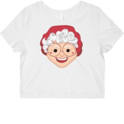 Ladies Slim Fit Crop Top Tee