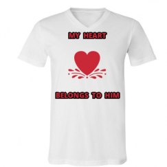 Unisex V-Neck Jersey Tee